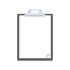 the Clipboard with white clipper. Isolated Vector Illustration
