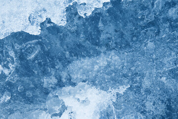 Fototapeta na wymiar blue ice texture background