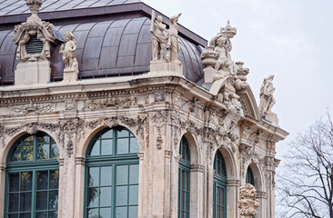 Obraz premium Zwinger-palace and park complex of four buildings