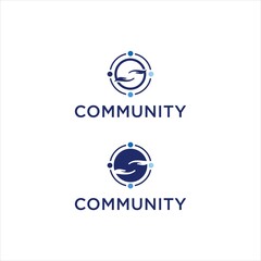 Partner Community Logo. Social and Family Unity Design. Modern Abstract Vector for Teamwork and Support. Creative Branding for Connection and Collaboration.