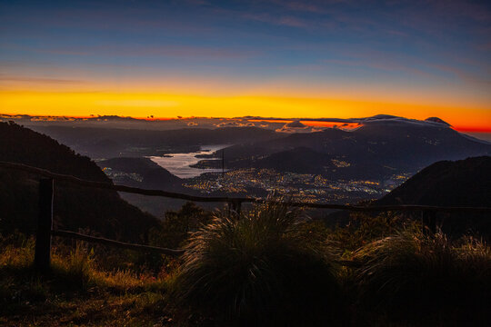 Sunrise in heart of water ecological park in Magdalena Milpas Altas , Guatemala.