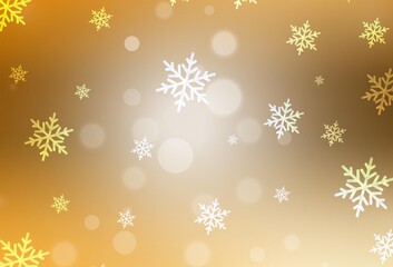 Light Orange vector texture in birthday style.