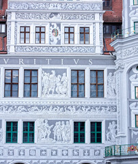Obraz premium Langer Gang (long corridor), a long arcaded open structure, connects Johanneum with Georgenbau