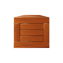 Wooden box. Box made of wood for postage..