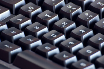 close up of computer keyboard