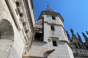 medieval castle in amboise in france