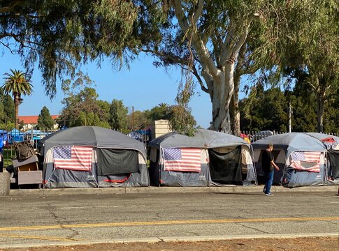 Veteran's park tent city
