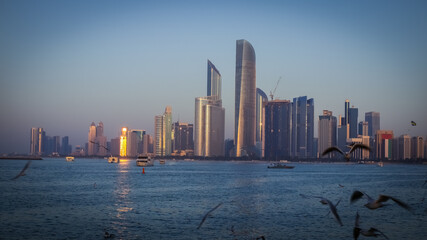 View of Abu Dhabi, United Arab Emirates, the capital city of UAE.