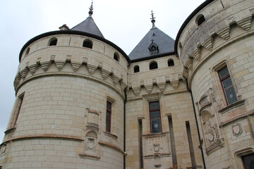 medieval and renaissance castle in chaumont-sur-loire in france