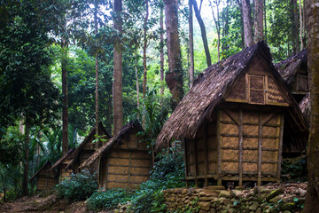 Fototapeta na wymiar Baduy traditional rice granary building