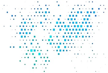 Light Blue, Green vector texture in rectangular style.