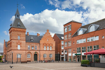 Obraz premium Part off Esbjerg,Esbjerg municipality on the west coast of Jutland in Denmark. Esbjerg is Denmark's fifth largest city with 71,618 inhabitants.,Denmark,scandinavia,Europe