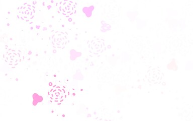 Light Purple, Pink vector template with chaotic shapes.