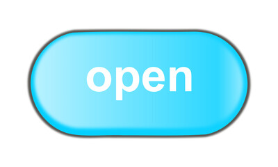 blue open button