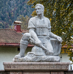 Obraz premium Kriegerdenkmal Bayrischzell