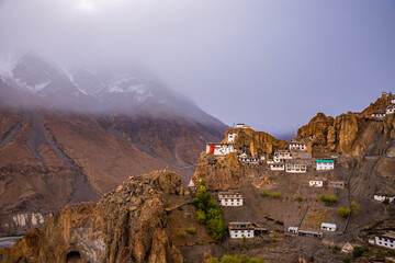 Dhankar Gompa is a Buddhist temple built on a high spur or cliff at  elevation of 3894m overlooking...