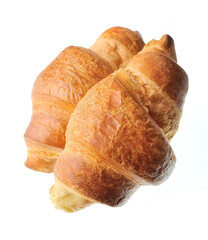 Two crroisants isolated