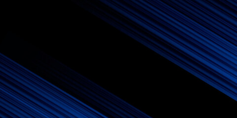 Dark blue futuristic technology lines background on black background with light effect