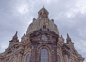 Fototapeta na wymiar Frauenkirche is a Lutheran church