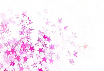 Obraz na płótnie Canvas Light Pink vector template with sky stars.