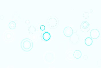 Light Blue, Green vector pattern with spheres.