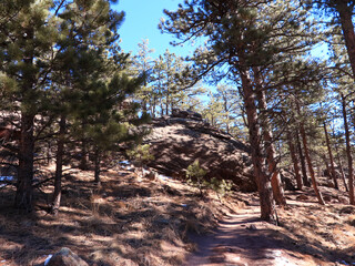 Mountain Hike In The Flatirons 