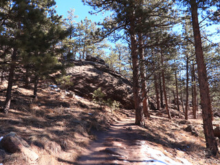 Mountain Hike In The Flatirons 