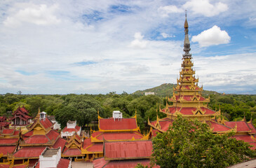 Fototapeta premium Mandalay Palace in Mandalay Myanmar Burma