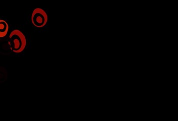 Dark Green, Red vector backdrop with dots.