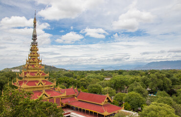 Fototapeta na wymiar Mandalay Palace in Mandalay Myanmar Burma