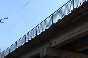 Bridge bottom view. Communication and structure