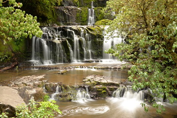 Purakaunui Falls in Otago New Zealnd