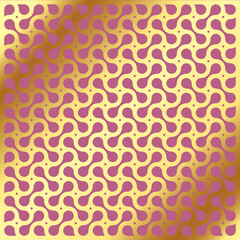 Seamless gold pattern. Modern stylish texture with wavy stripes. Geometric abstract background.