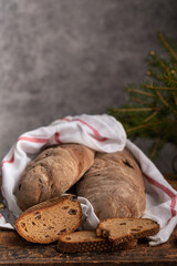 Vörtbröd or vörtlimpa Swedish traditional christmas bread