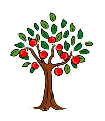 Apple Tree Vector - Concept