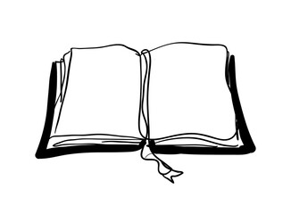Open-book-hand-drawn