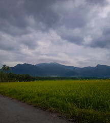 landscape with clouds