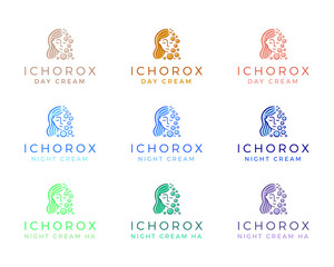 A modern and colorful beauty product logo
