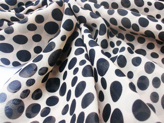 twirl pattern fabric photo white background