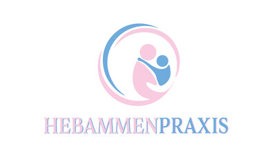 Hebammen Logo, Hebammenpraxis Logo, Mutter und Kind Logo