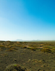 Desert landscape, Lanzarotte , Canary Islands.