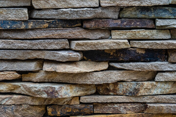 Decorative brick wall with brown seamless texture