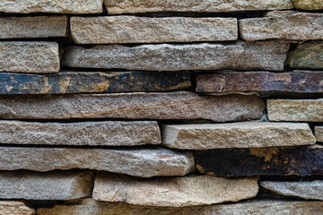 Decorative brick wall with brown seamless texture