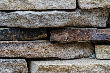 Decorative brick wall with brown seamless texture
