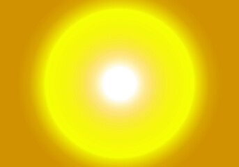 円グラデーション背景素材ゴールドイエロー