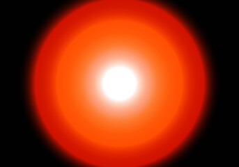 円グラデーション背景素材オレンジ黒