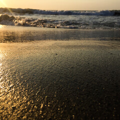 sunset on the beach