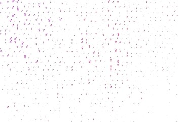Light purple vector background with gender symbols.