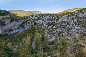 Views of Sierra de Guara National Park near Rodellar village, Spain