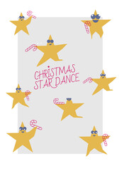 dancing christmas stars